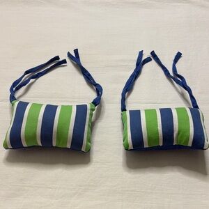 Pair of Vintage Doll Pillows with Ties